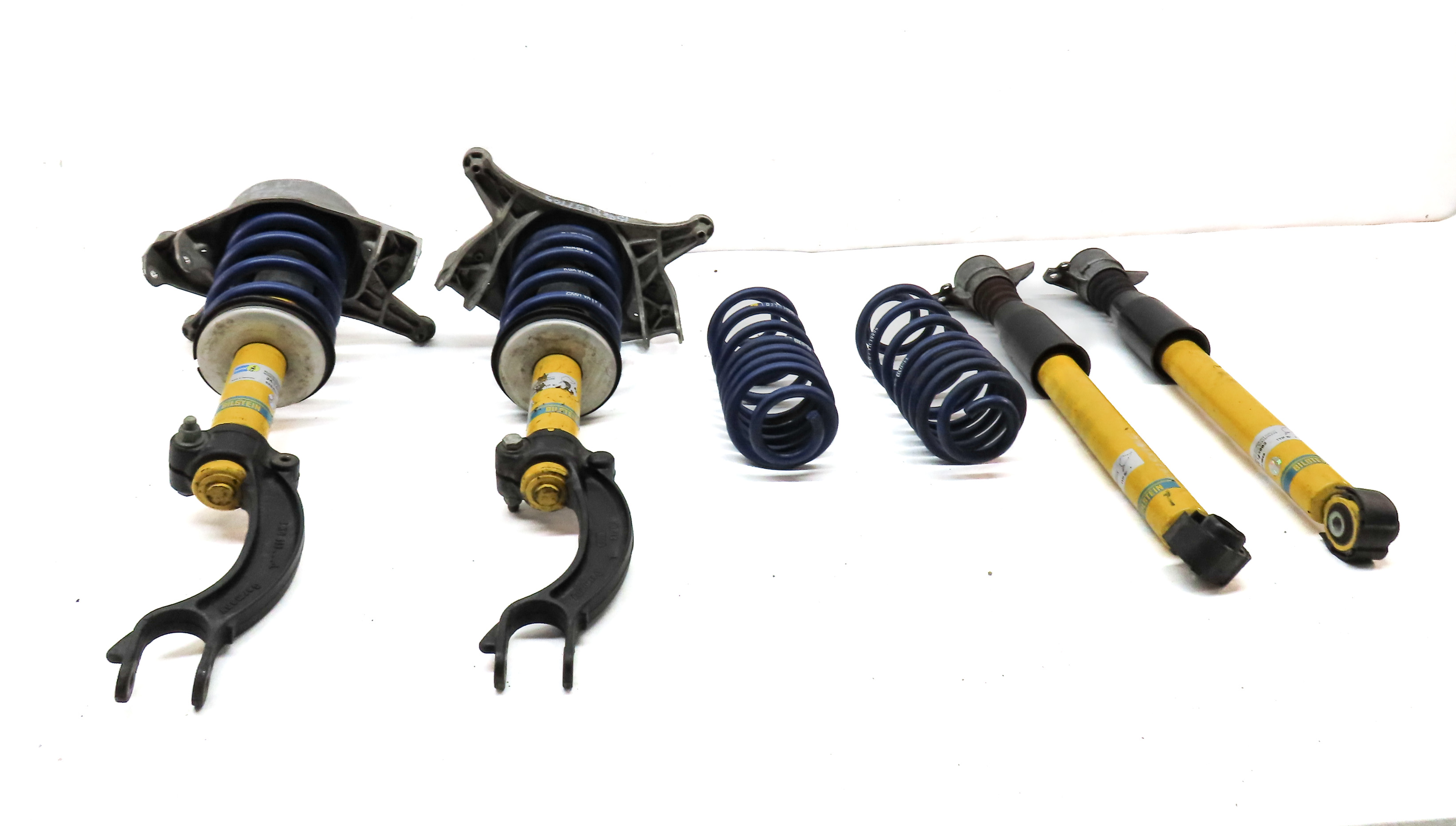 14 AUDI SQ5 (B8 8R) BILSTEIN FRONT & REAR SHOCK STRUT SET w/ H&R COIL SPRING SET — exact item pictured
